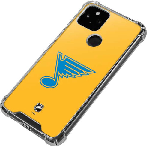 NHL St. Louis Blues Solid Background Google Pixel 5a 5G Clear Case